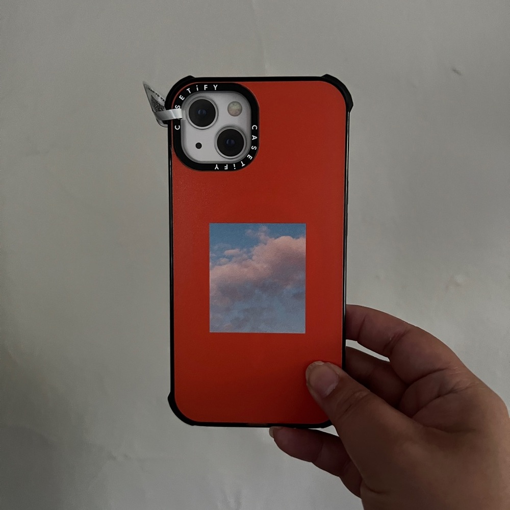 NIB Casetify Orange Clouds Ultra Impact iPhone 13 (Not Pro/Pro Max) Case